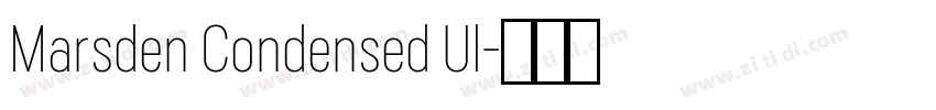 Marsden Condensed Ul字体转换 Marsden Condensed Ul字体转换
